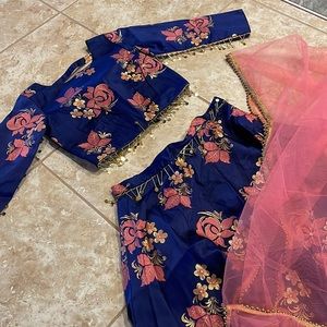 Indian Floral Lehenga (3-piece)